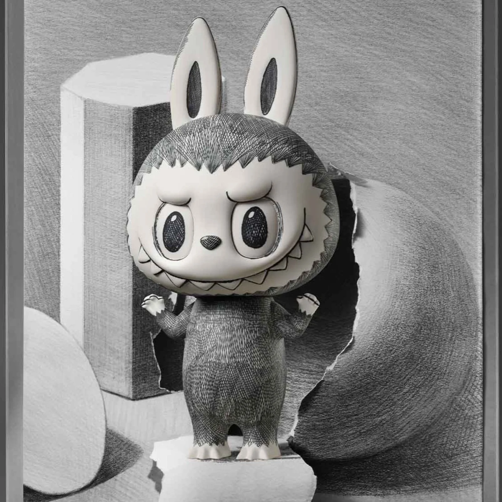 その他 POP MART mega Labubu sketch 400% labubu+sketch.jpg?format=1000w
